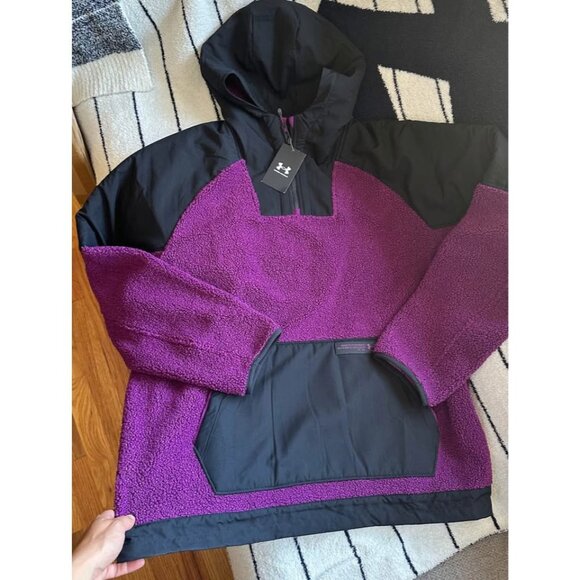 New $120 Men’s Under Armour boucle anorak pullover hoodie size 2XL - Picture 1 of 3